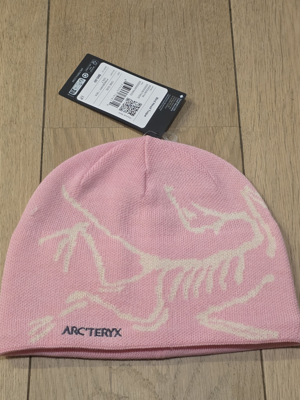 Arc'teryx AUTHENTIC Bird Head Toque Beanie Hat Pineberry / Sea Salt Pink
